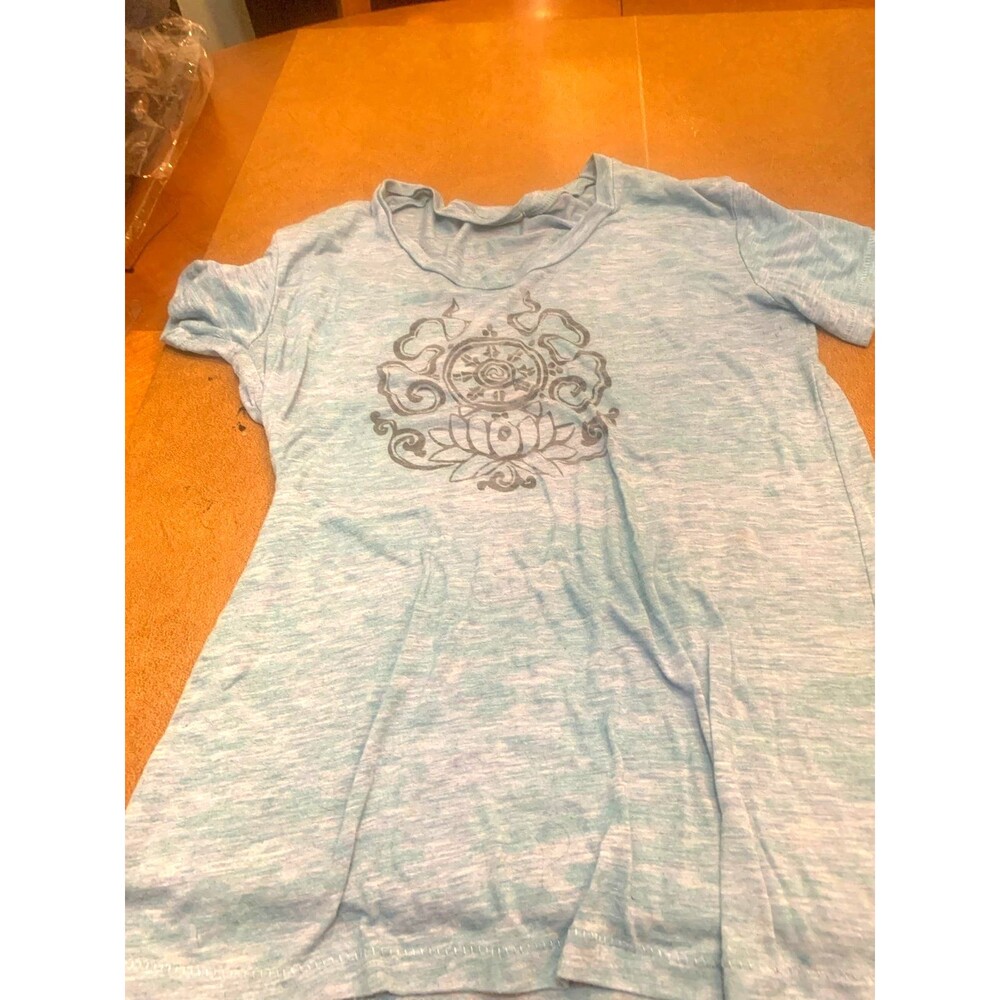 Judy Lichtenstein Generations Yoga Baja Mexico 2011 Tee – Heather Blue – Size S